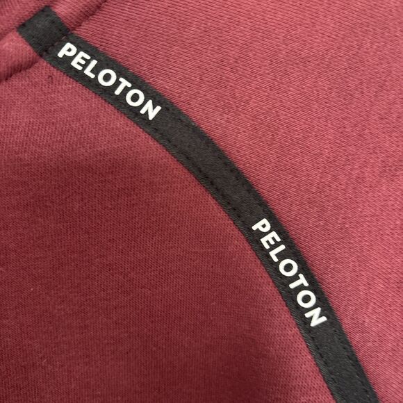 Maroon Peloton Hooded Zip Up Hoodie - Size Medium - Picture 2 of 7
